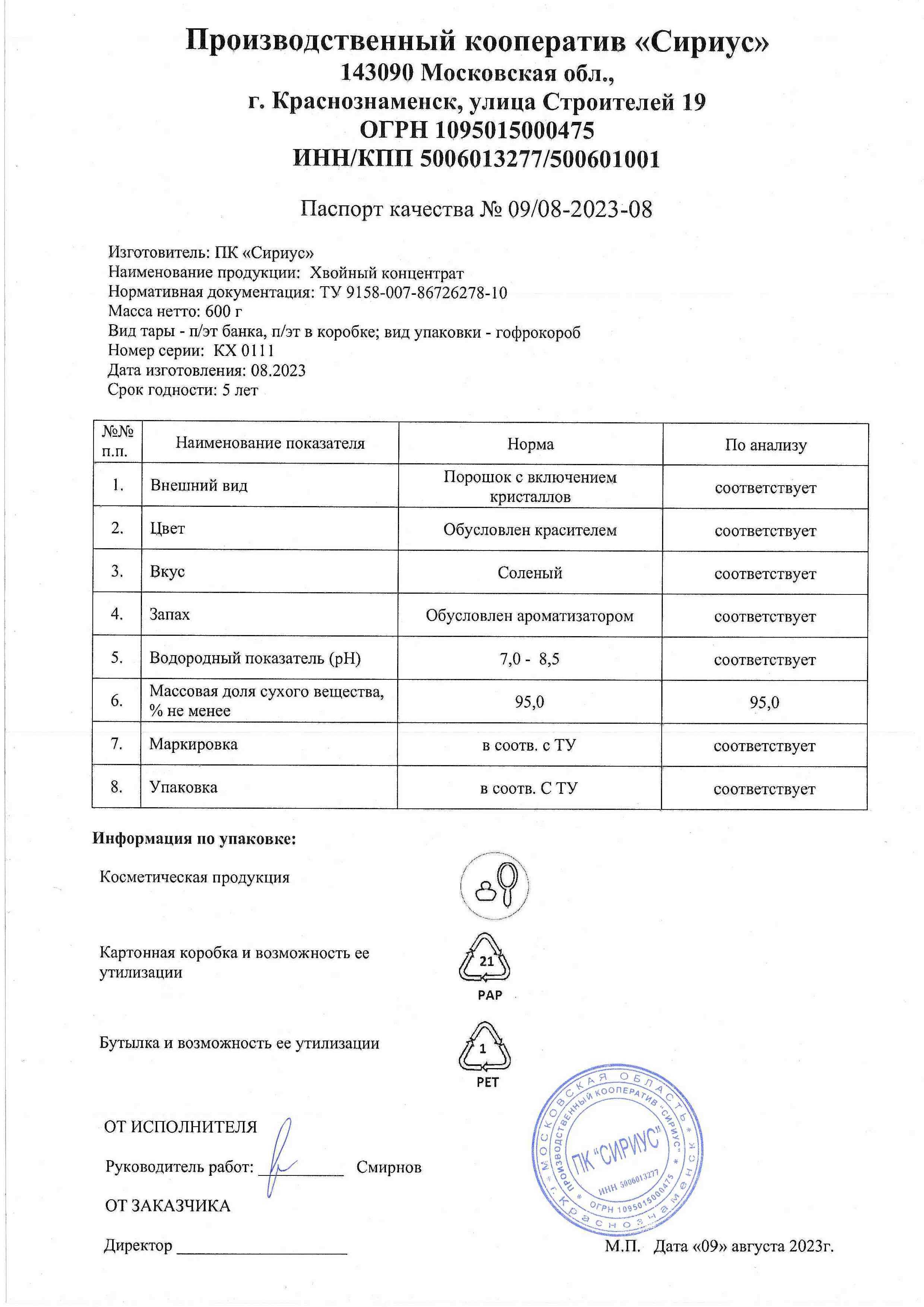 Паспорт №082023